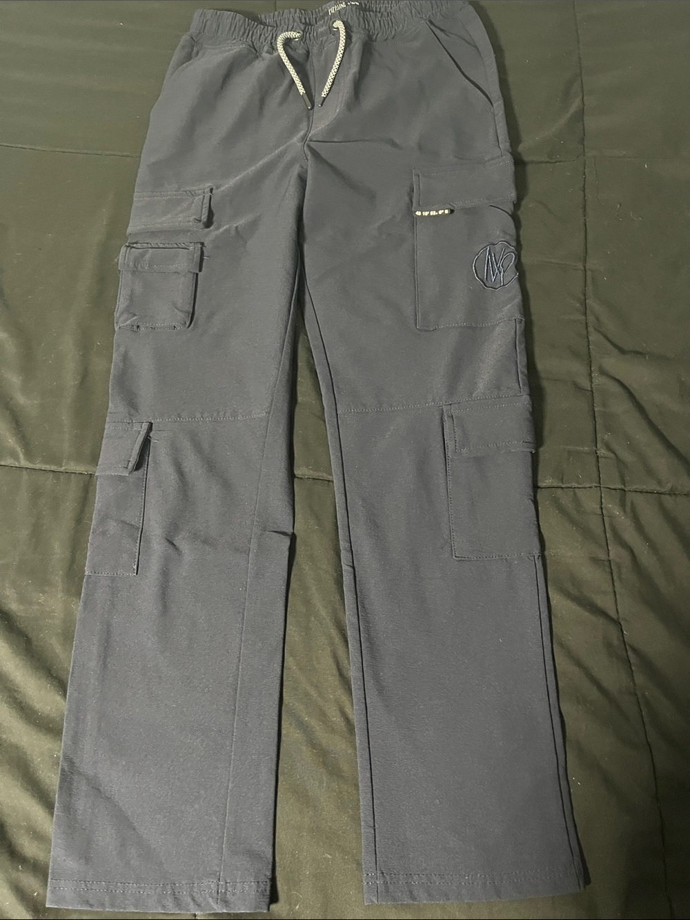 PIPELINE - Boys Navy Dress Pants with Faux Drawstring Waist